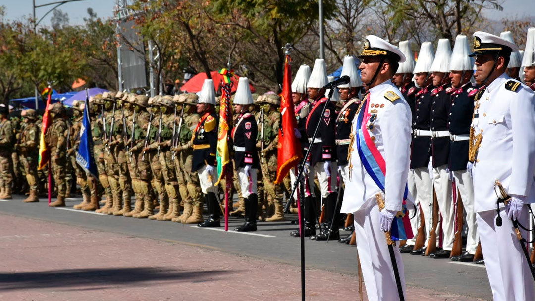 Tarija vuelve a ser sede de la Parada Militar 2023 en aniversario el 198 de las Fuerzas Armadas