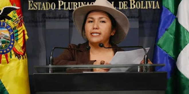 Marianela Paco, ministra de Comunicación.