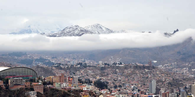 Vista de la ciudad de La Paz desde El Alto
