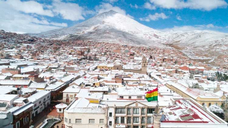 Nevadas en la ciudad de Potosí - Bolivia.