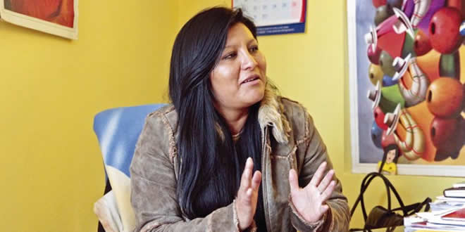 Soledad Chapetón Tancara, alcaldesa de la ciudad de El Alto
