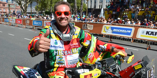 Wálter Nosiglia, motociclista boliviano 