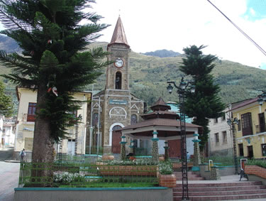 La población de Quime, provincia Inquisivi con la ciudad de La Paz.