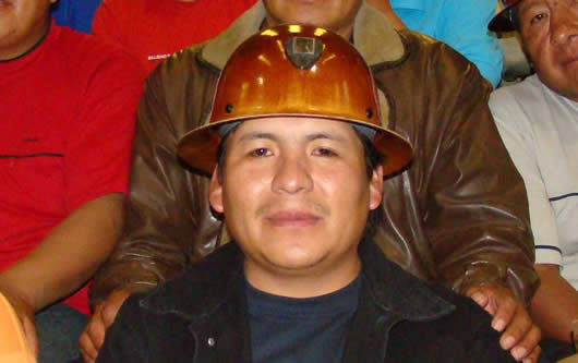 Juan Carlos Trujillo, secretario ejecutivo de la Central Obrera Boliviana (COB)