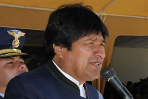 Evo Morales, presidente del Estado Plurinacional Bolivia.