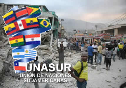 Los presidentes de Unión de Naciones Sudamérica (UNASUR) analizarán el martes en Quito un mecanismo de ayuda a Haití