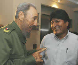 Fidel y Evo