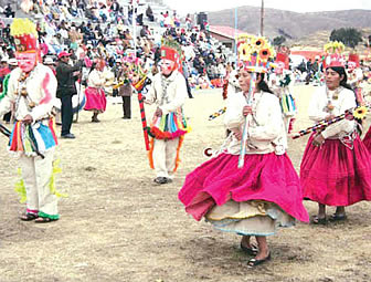Danza autóctona del occidente de Bolivia, parecida a la jacha laquita