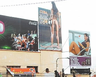 Publicidad sexita en Bolivia