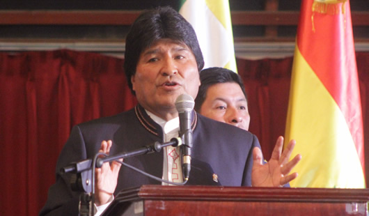 El presidente Evo Morales.