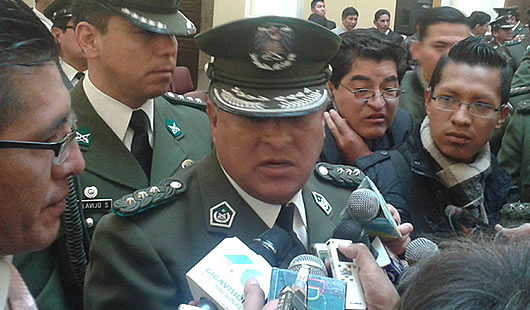 Luis Cerruto, nuevo comandante de la Policía Boliviana.