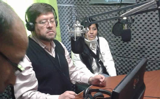 Samuel Doria Medina visitó medios de comunicación de la colectividad en Buenos Aires.