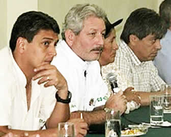 Los gobernadores de Santa Cruz Rubén Costas y de Beni Ernesto Suárez.