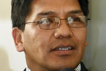 Jorge Silva, portavoz del Movimiento Al Socialismo (MAS).