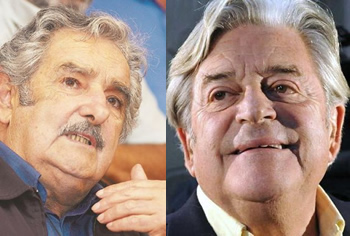 José Mujica, del Frente Amplio, y Luis Lacalle, del Partido Nacional pugnarán mañana por el voto de los uruguayos.