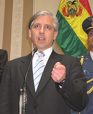 Alvaro García Linera, vicepresidente de Bolivia.
