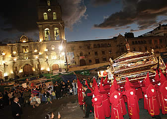 Semana Santa en Bolivia: la  procesión.