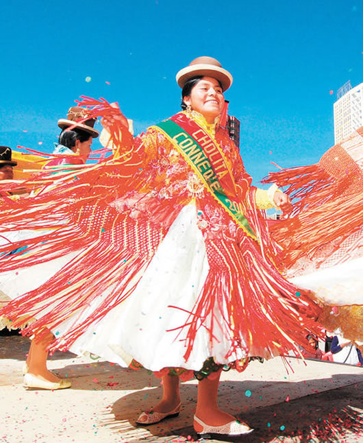 Patricia Poma, Cholita paceña 2012