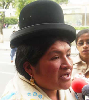 Martha Poma, senadora por el MAS, de la ciudad de El Alto.