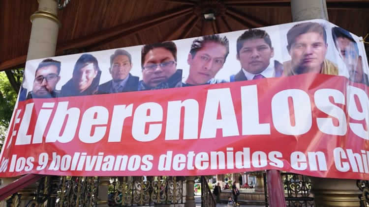 Justicia chilena suspende audiencia de bolivianos detenidos.