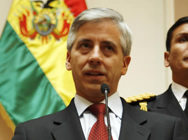 Alvaro García Linera, vicepresidente del Estado Plurinacional Bolivia.