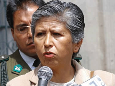 Nila Heredia, ministra de Salud.