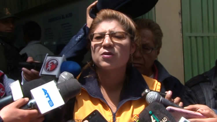 Janeth Chuquimia, alcaldesa a.i. de El Alto.