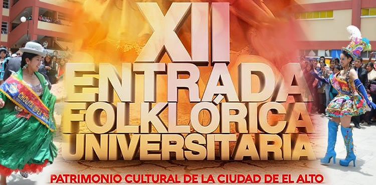 XII Entrada Folklórica Universitaria de la UPEA 2015.