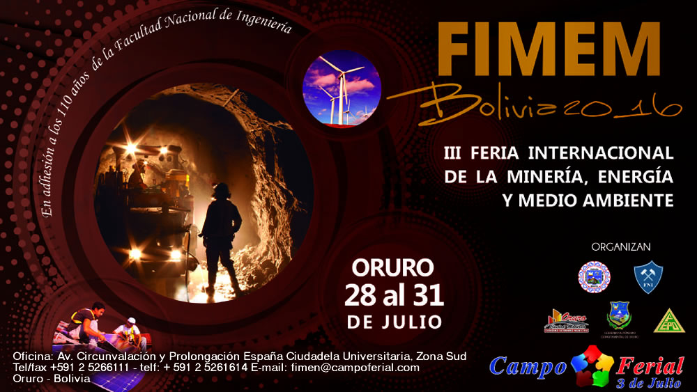 Feria Internacional de la Minería, Energía y Medio Ambiente (FIMEM 2016) 