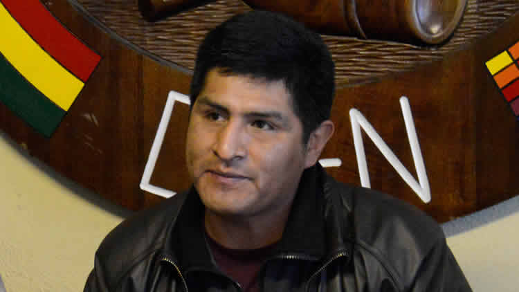 Guido Mitma, secretario Ejecutivo de la Central Obrera Boliviana (COB).