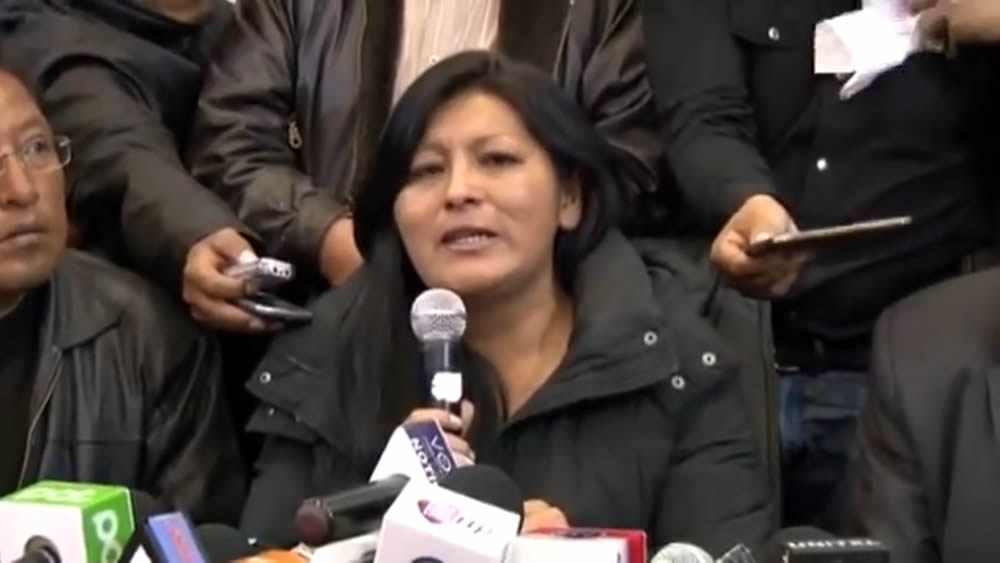 Soledad Chapetón, alcaldesa de la ciudad de El Alto.