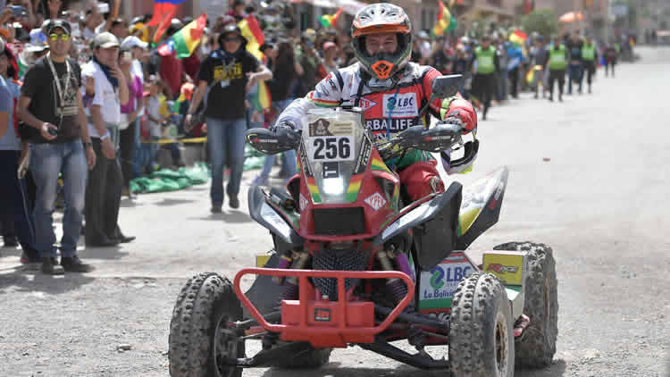 Wálter Nosiglia, piloto boliviano en el Rally Dakar 2017.