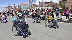 Festival deportivo para personas con discapacidad se realizó en El Alto