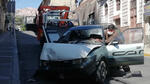 Accidente de tránsito en el centro de La Paz deja dos heridos