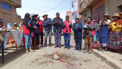 Distrito 14 de El Alto prioriza sus enlosetados 
