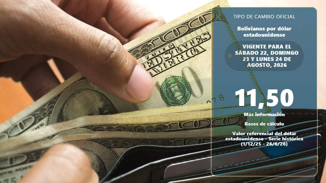 Dólar en actual circulación y valor del mismo.