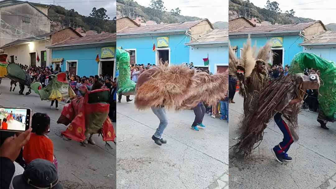 Fragmentos de video de la Entrada Autóctona de Coripata, La Paz. | Foto: Captura de video.