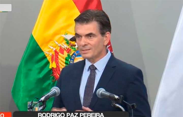 El presidente Rodrigo Paz informa del cierre del Ministerio de Justicia