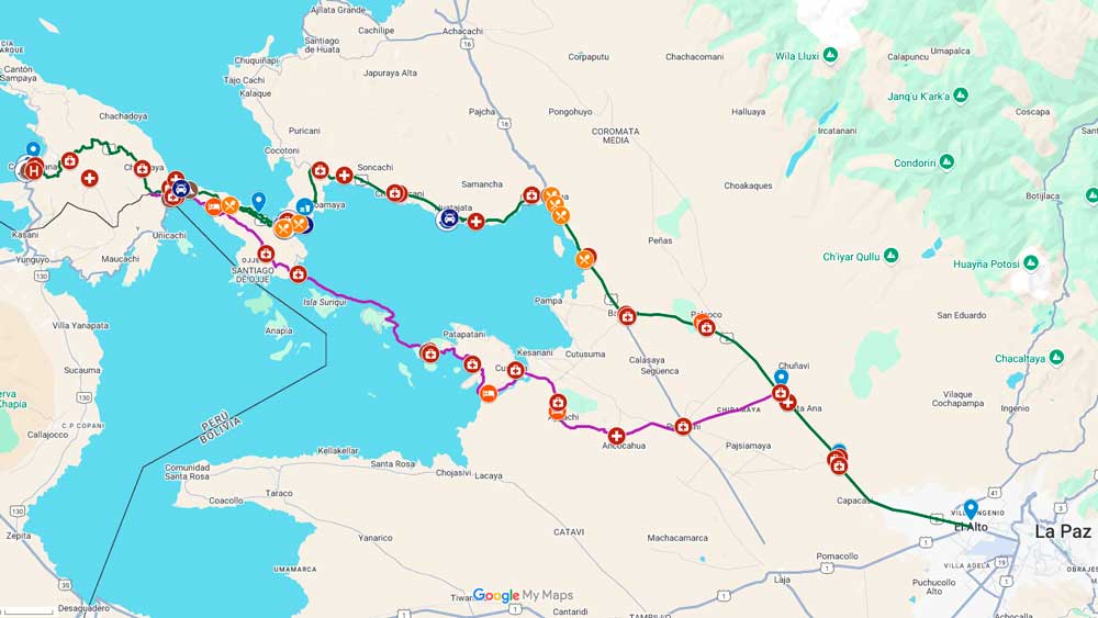 Ruta turística de peregrinación a Copacabana para semana santa.