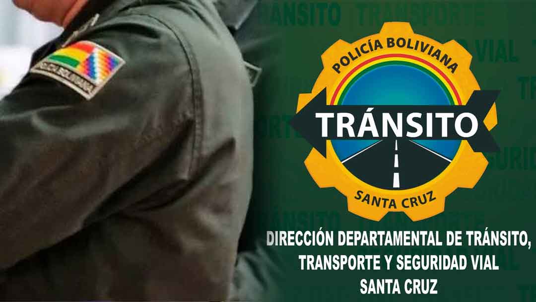 Imagen referencial de efectivos de la Policía de Tránsito en Santa Cruz.