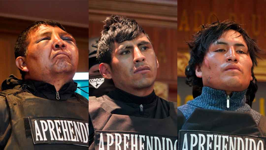 Personas vinculadas al atraco frustrado en El Alto.