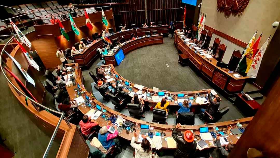 El pleno de la Cámara de Senadores en sesión. Foto: Senado.