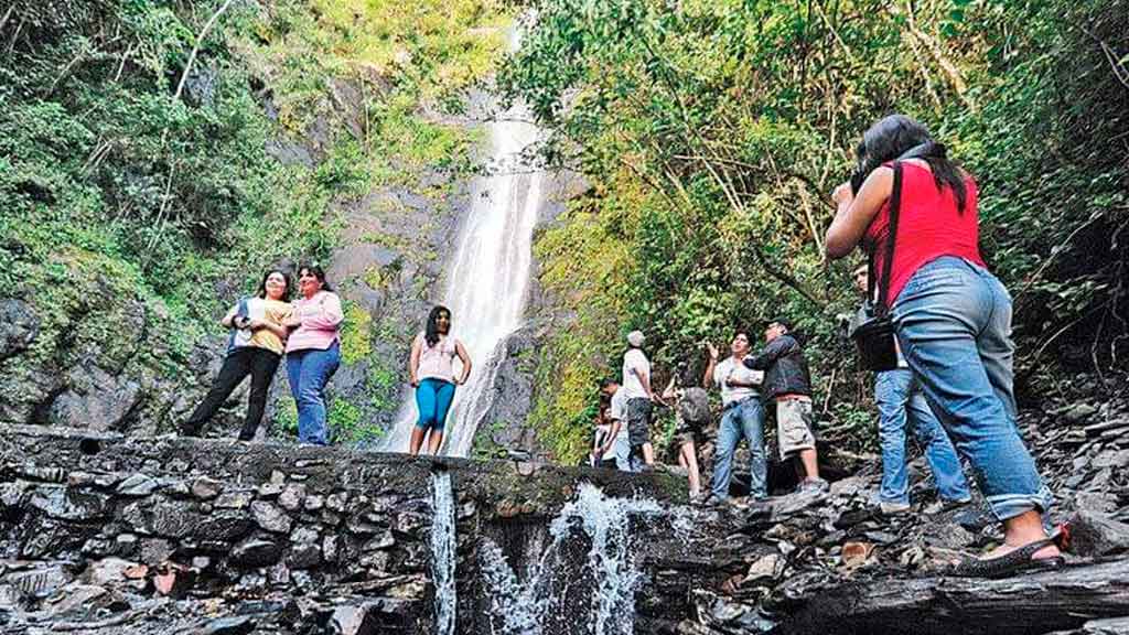 Las cascadas de Coroico, un atractivo turístico.