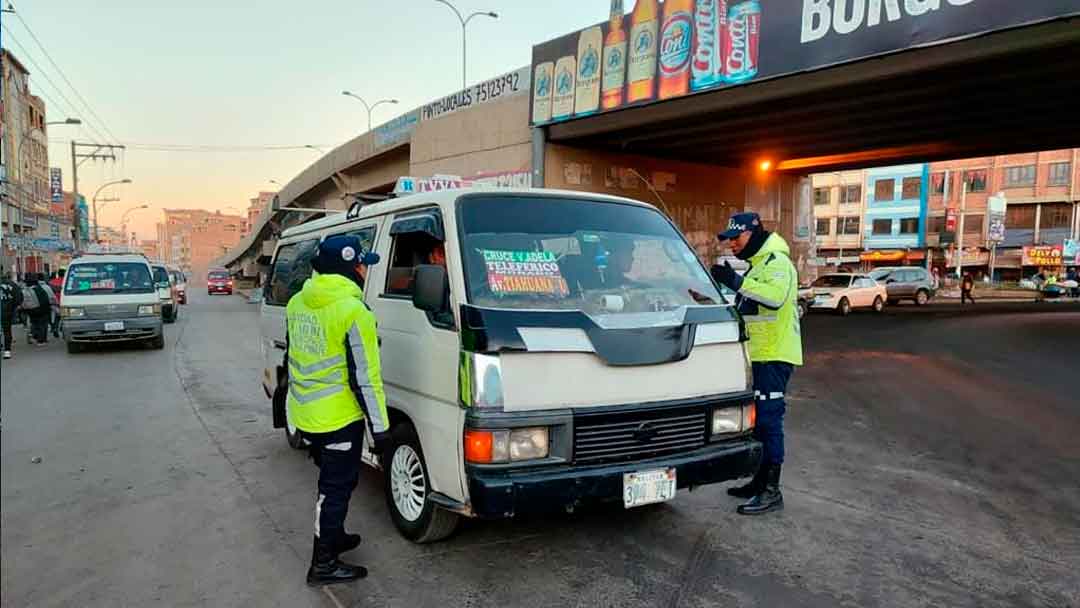Guardia Municipal de Transporte de El Alto ya podrá emitir boleta de infracción.