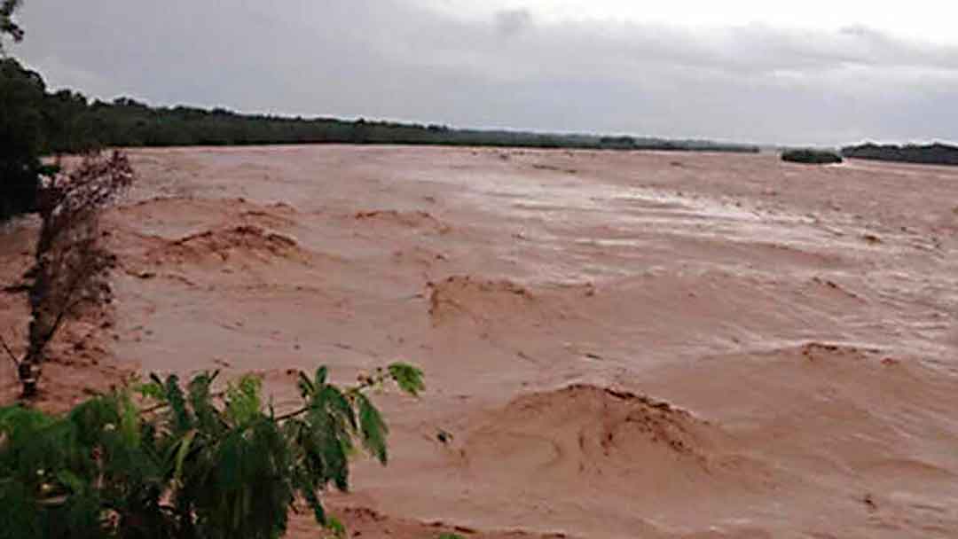 Caudal de los ríos en Bolivia en época de lluvias.