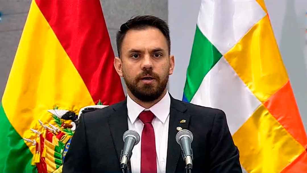 Eduardo del Castillo, ministro de Gobierno, en su discurso de restitución.