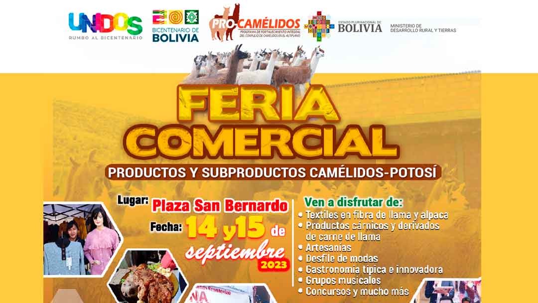 Feria Comercial de Productos y Subproductos Camélidos - Potosí