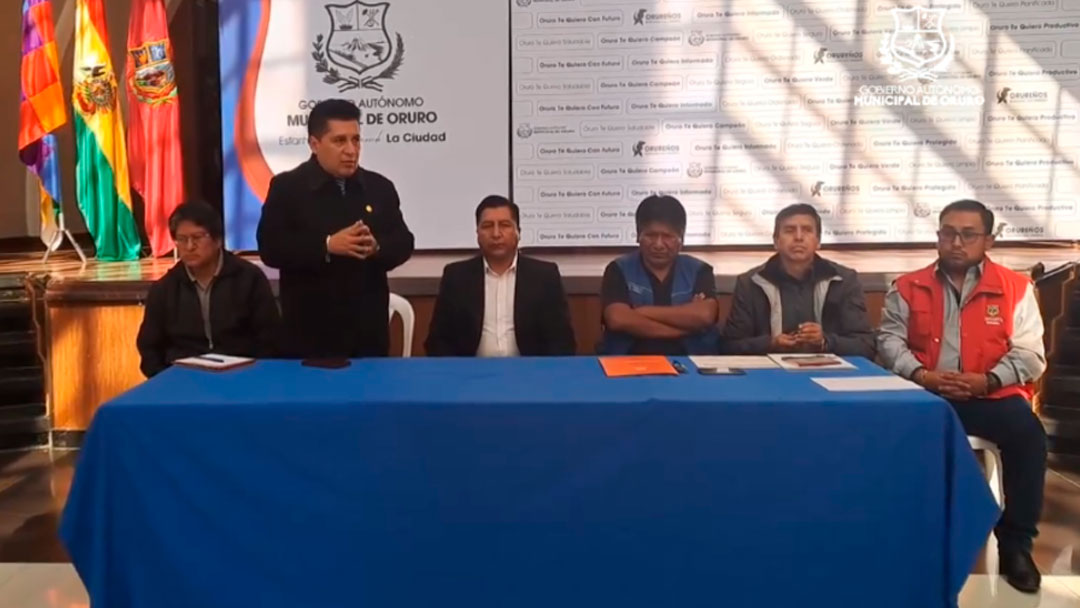 Reunión interinstitucional trabaja en la organización del Carnaval de Oruro 2024.