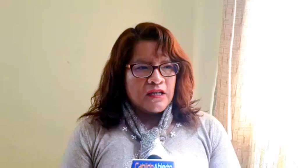 Jenny Arce, presidenta de la Junta de Madres y Padres de Familia de El Alto.