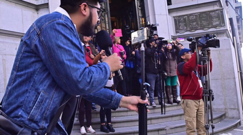 Periodistas de medios digitales de La Paz.